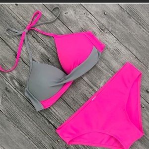Bikini pink/grey